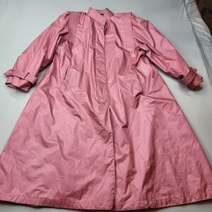 Fleet Steet Chic Pink Trench Coat for Women Size 16